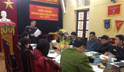 VKS huyện QUỐC OAI TRIỂN KHAI CÔNG TÁC NĂM 2016